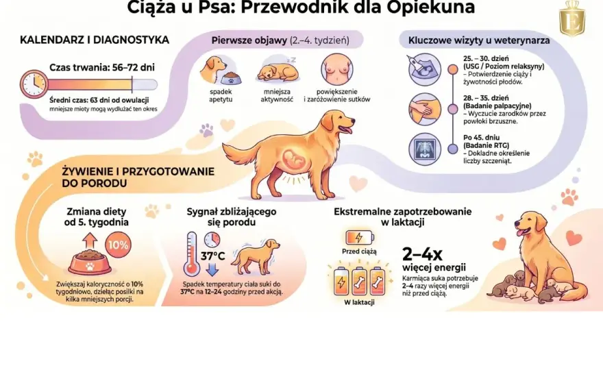 Objawy porodu u suki - kiedy zaczyna się akcja porodowa?