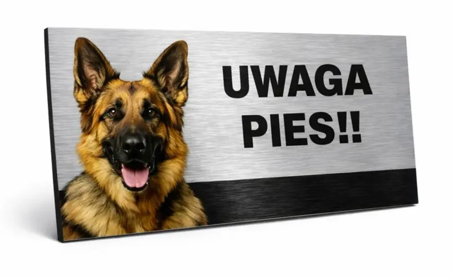 Tabliczka z napisem Uwaga pies - czy jest obowiązkowa?